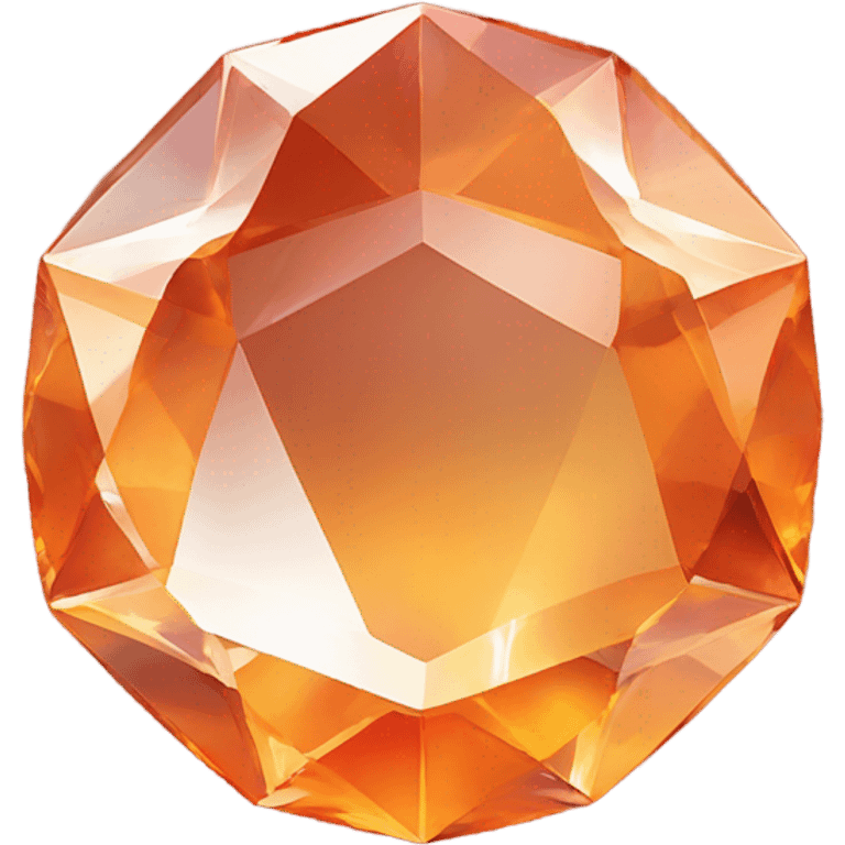 Orange crystal circle emoji