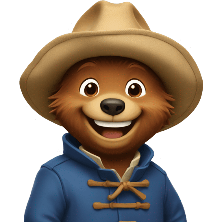 Paddington laughing emoji