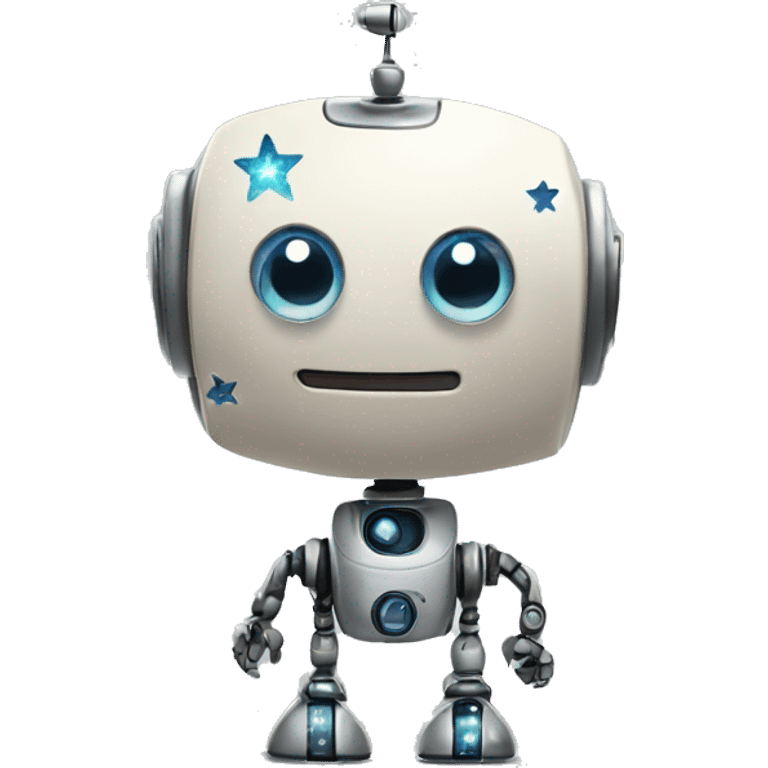 A robot made out of stars emoji