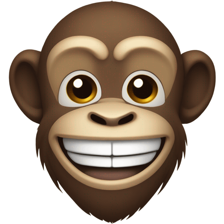 Happy monkey emoji