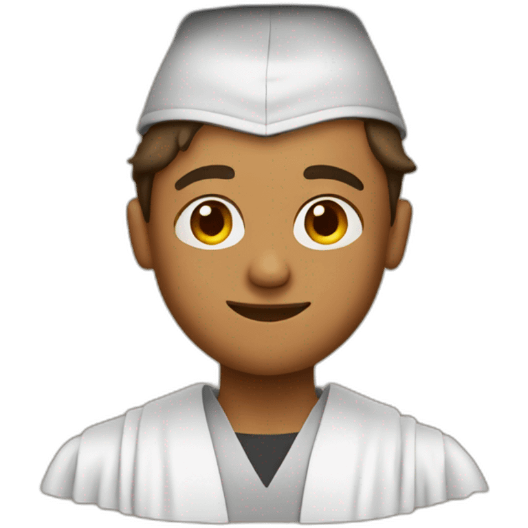 tan guy in graduation emoji