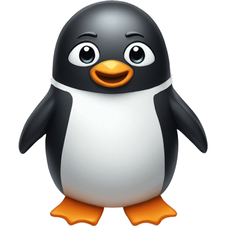 Penguin in a swim suit emoji