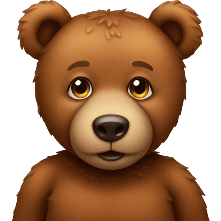 Brown teddy bear emoji