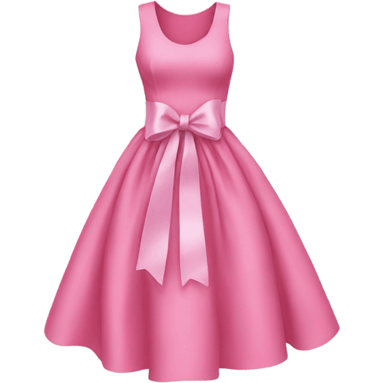 pink dress with ribbon emoji