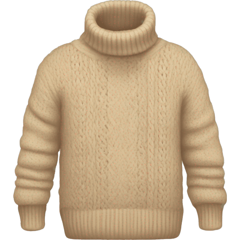 Beige cozy sweater emoji