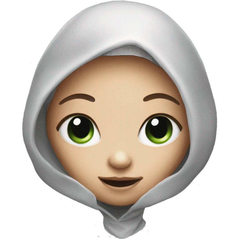 alien cute, girl emoji