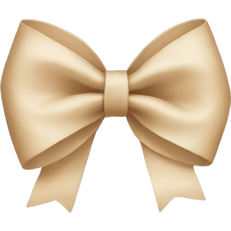 Beige bow emoji