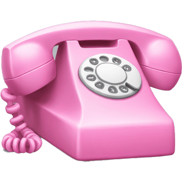 Pink phone  emoji