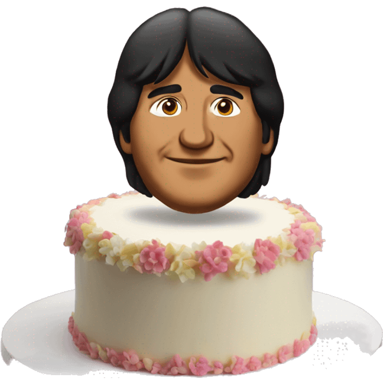 evo morales as a cake emoji