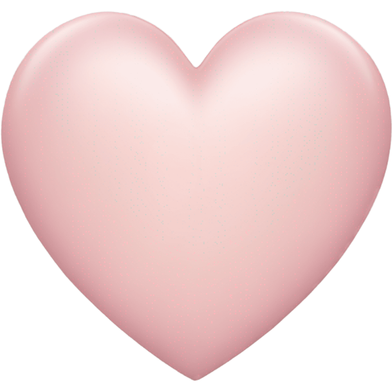 Pale pink heart  emoji