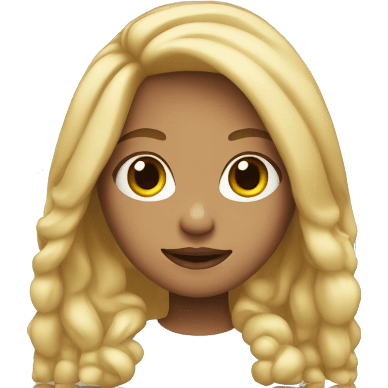 girl with a blonde hair emoji