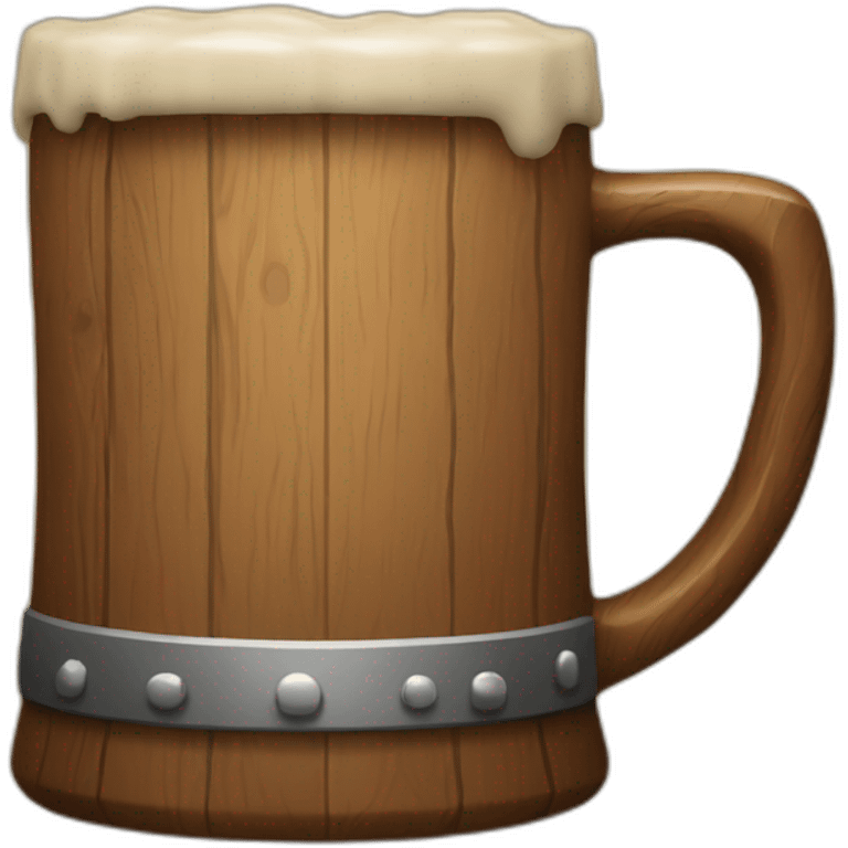 wood beer mug emoji