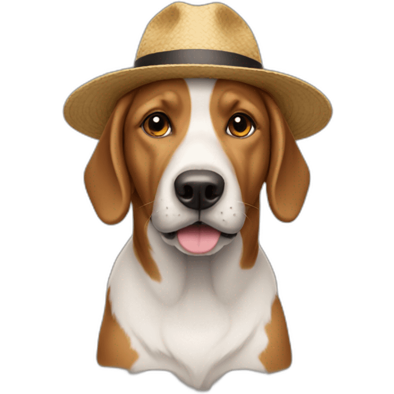 Dog in a hat emoji