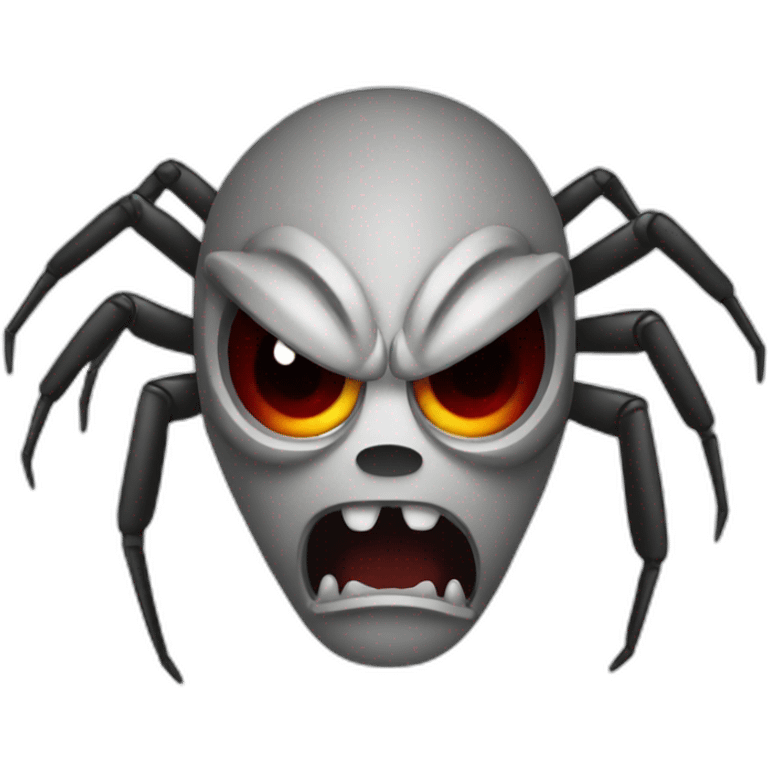 Angry spider emoji