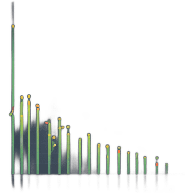 minimal bar graph showing data insights emoji