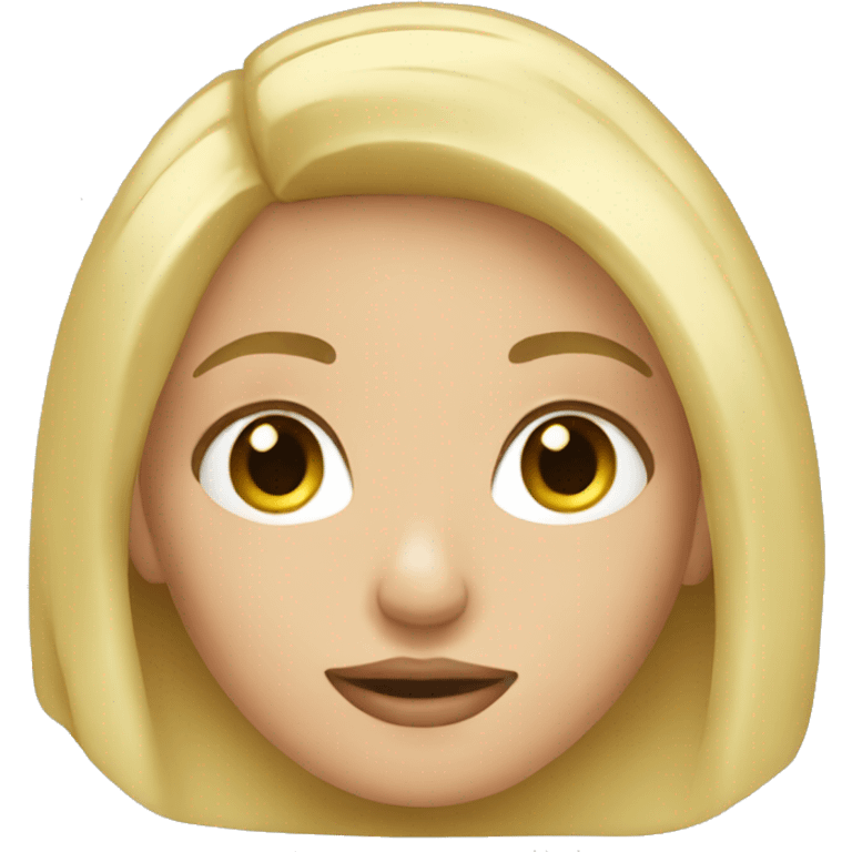 Blonde girl mag  emoji