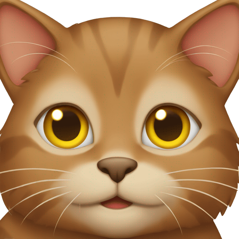 Brown cat  emoji