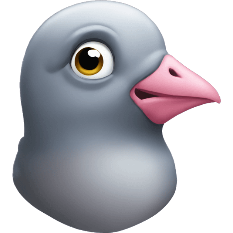 pigeon kissy face emoji