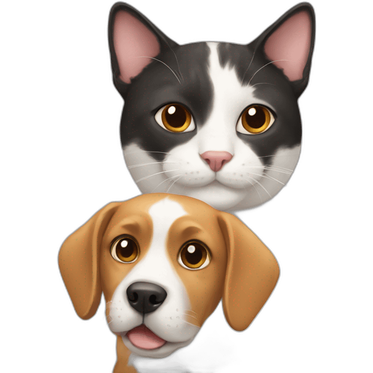 cat and dog emoji