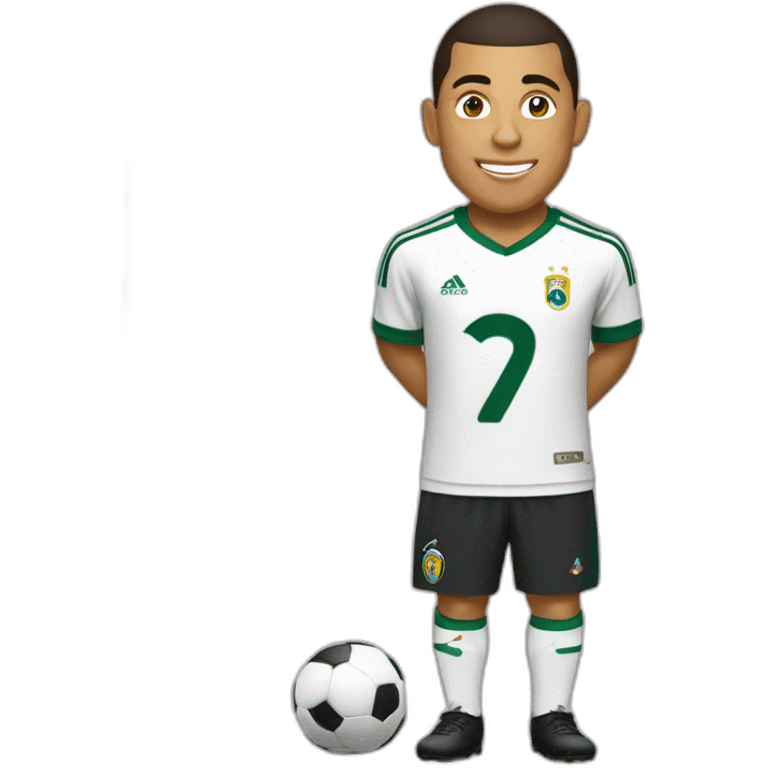 Ronaldo sur une chèvre emoji