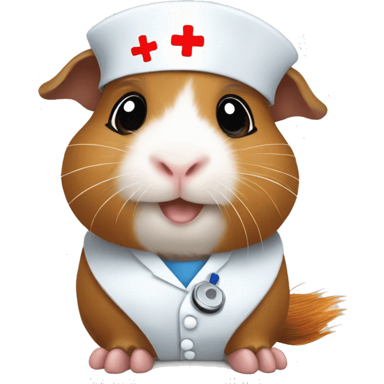 cute guinea pig nurse emoji