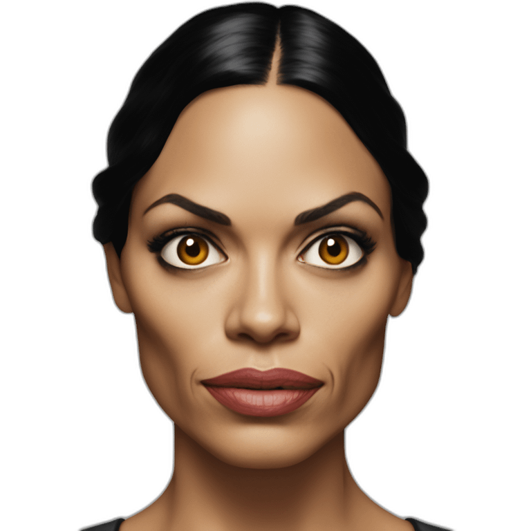 Rosario Dawson serious emoji