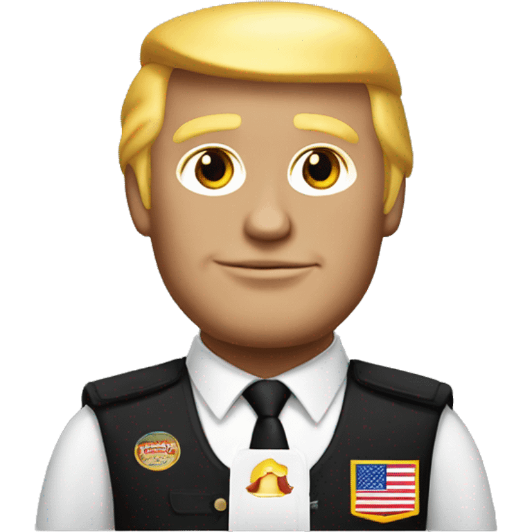 Donald Trump in McDonald’s uniform  emoji