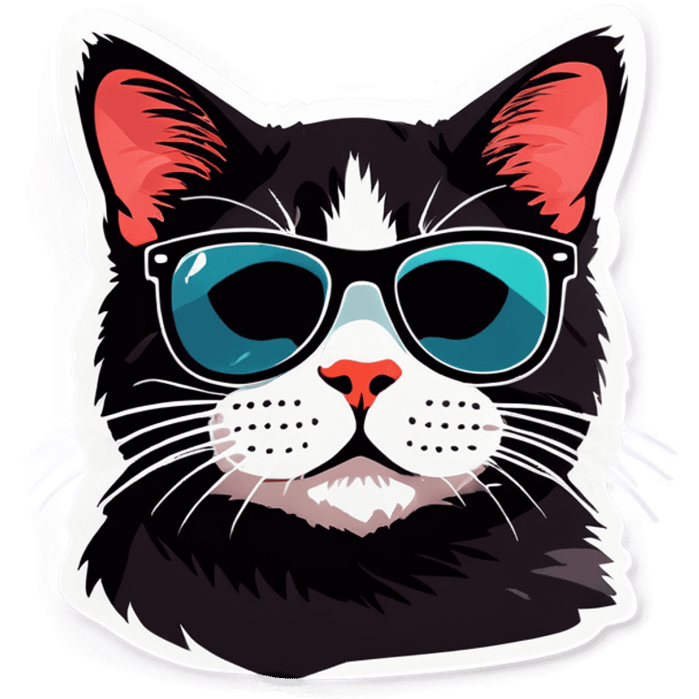 Cat with sunglasses emoji