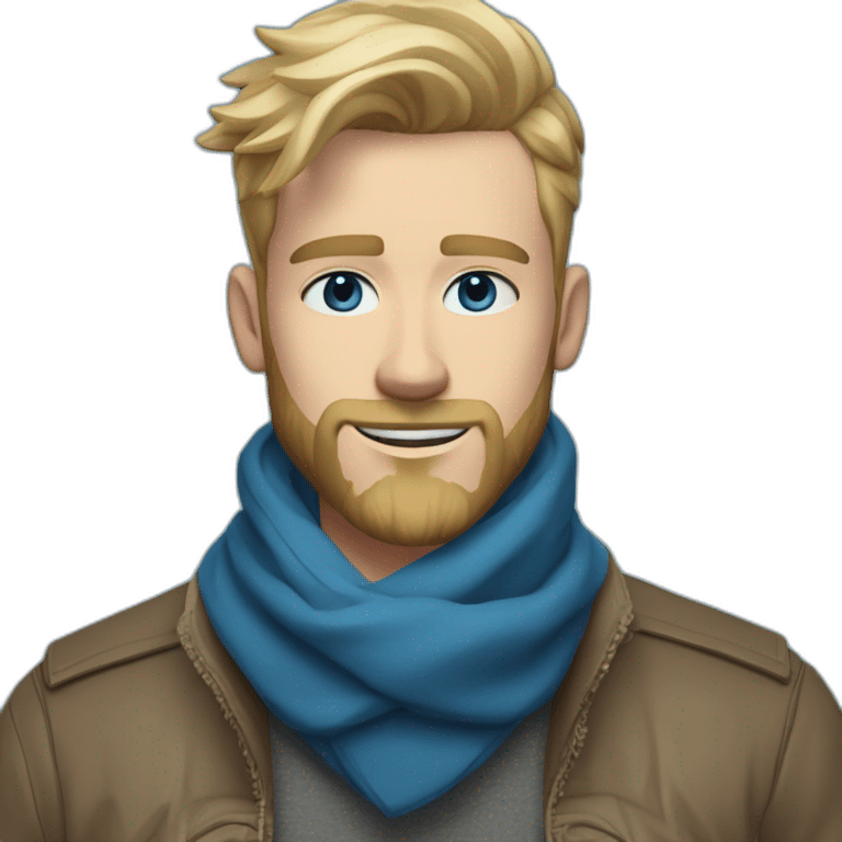 blond-guy-with-taper-fade,-straight-tiktok-guy-front-and-top-of-hair-and-dark-blonde-beard-and-blue-eyes-and-big-nose-and-scarf-on-the-middle-of-forehead emoji