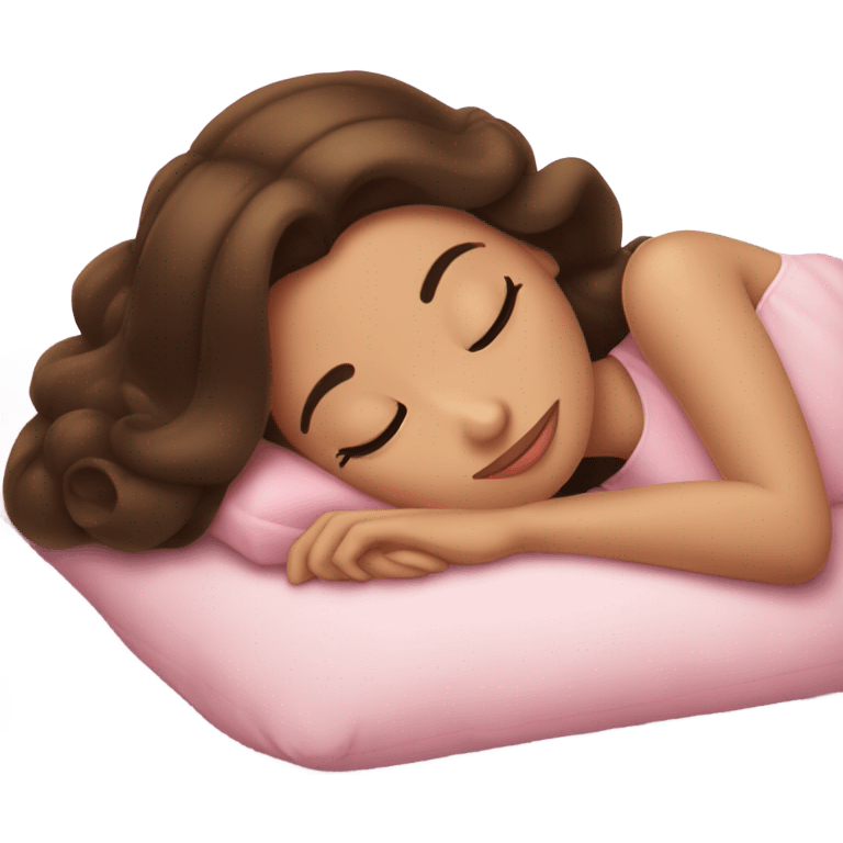 Sleeping brunette beauty Disney emoji