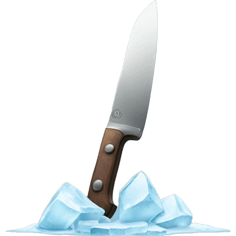 knife in ice emoji