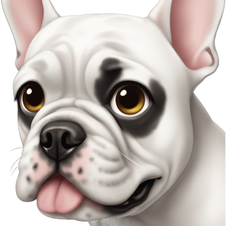 Please create a french bulldog merle emoji