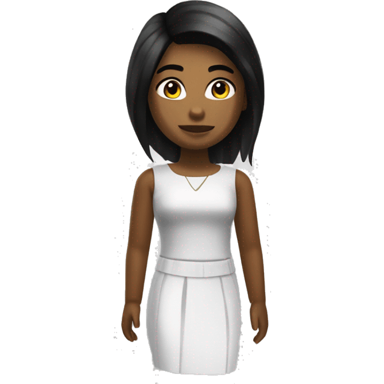 Girl from Roblox dress to impress with stylish clothes emoji