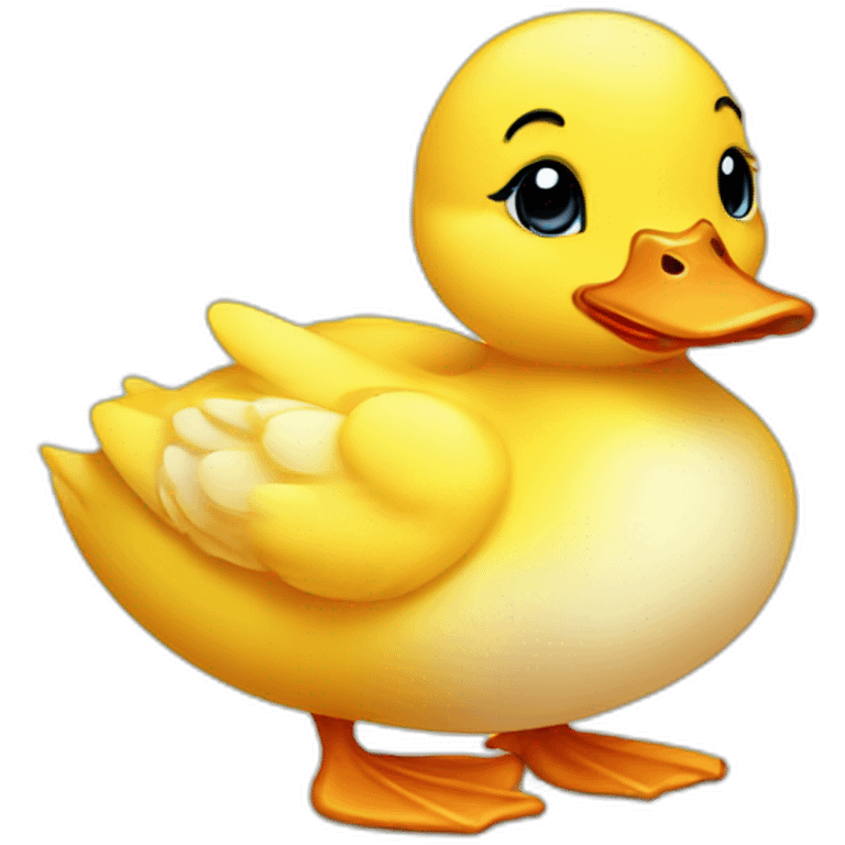 cute baby duck emoji