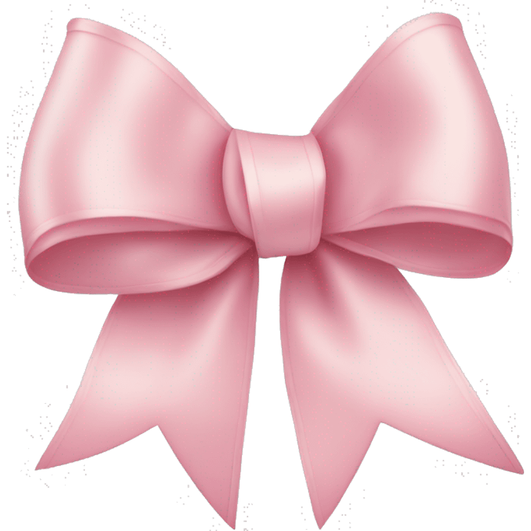 light pink ribbon bow emoji