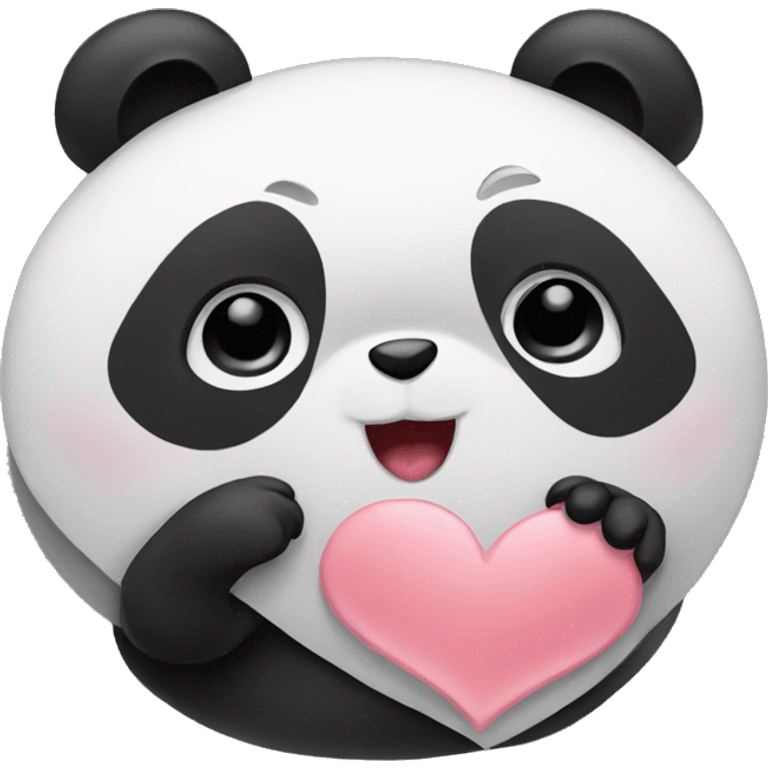 Pandas in love emoji