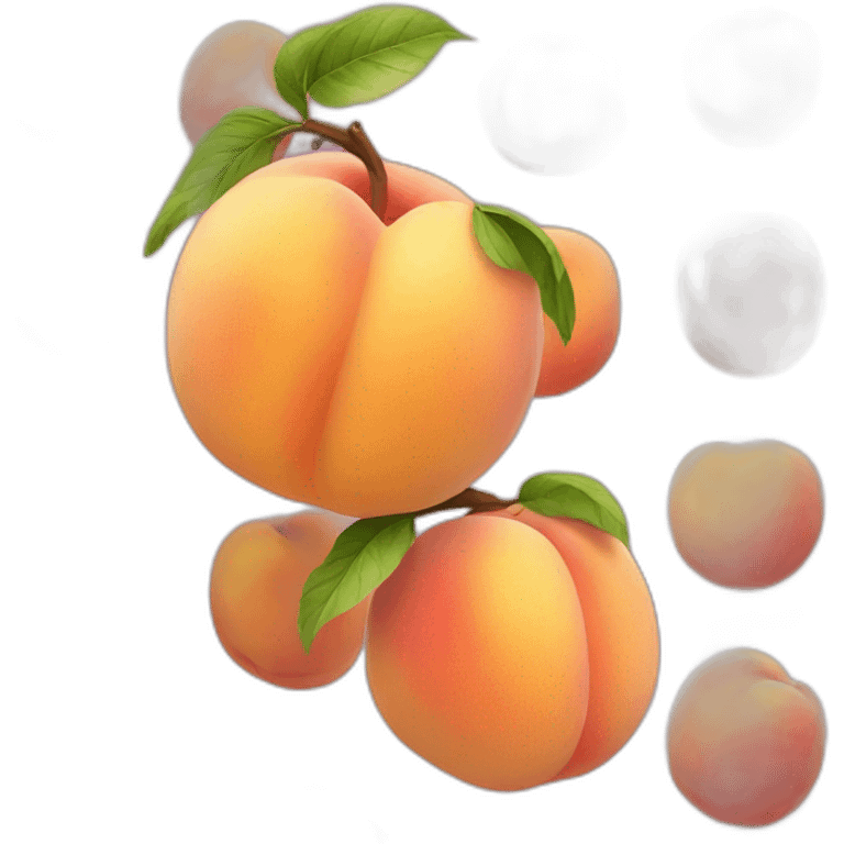 realistic peach emoji