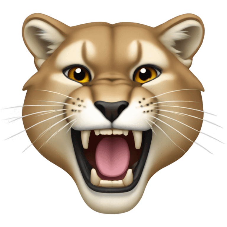 cougar roaring emoji