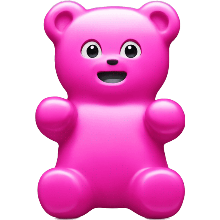 Pink gummy bear  emoji