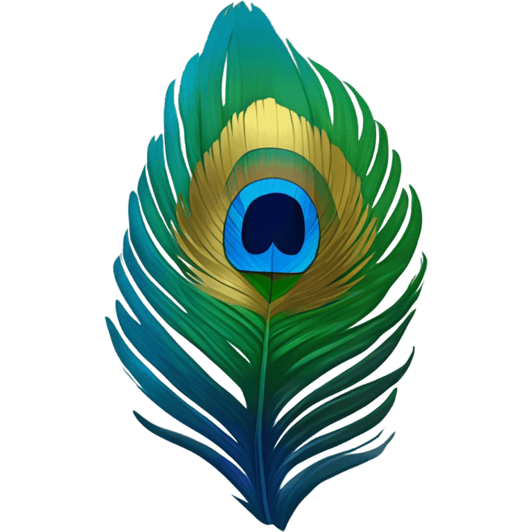 Peacock feather emoji