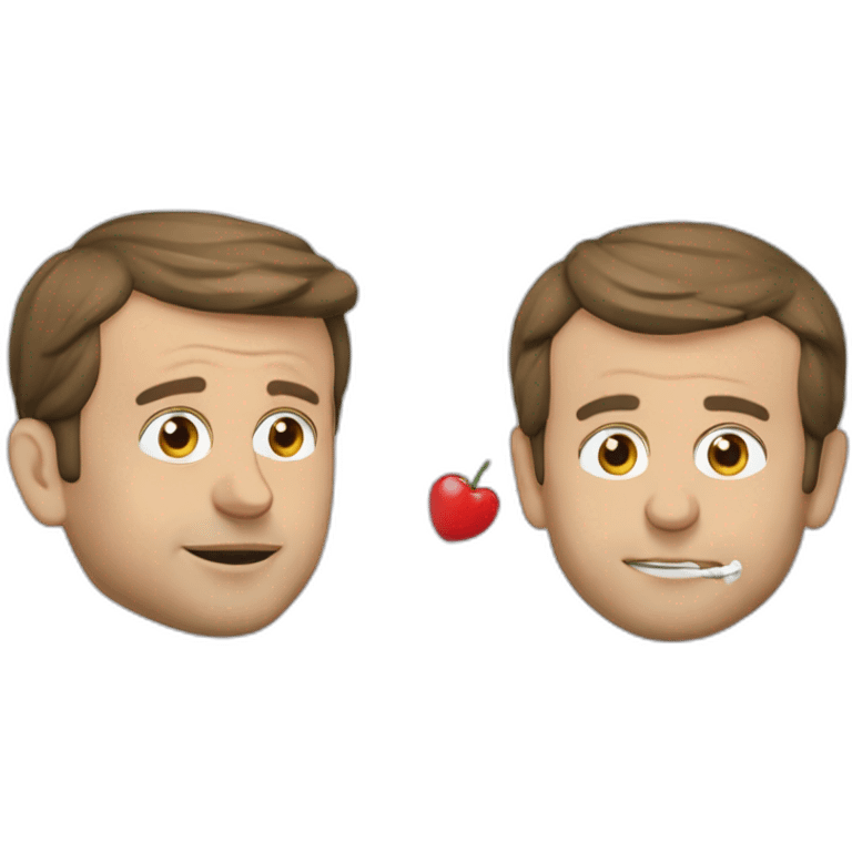 Emmanuel Macron qui fume la chicha emoji