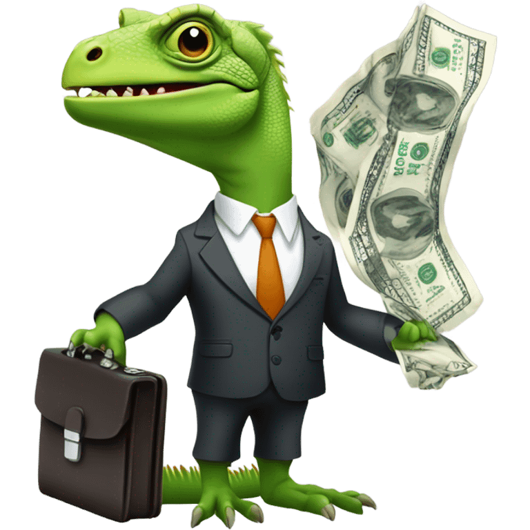 capitalist-iguana emoji