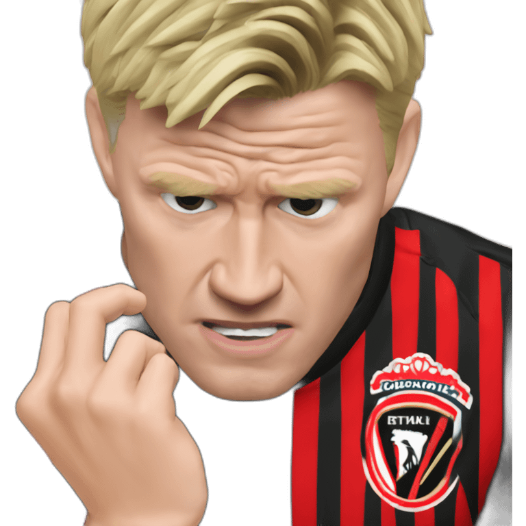 Eddie Howe biting nails emoji