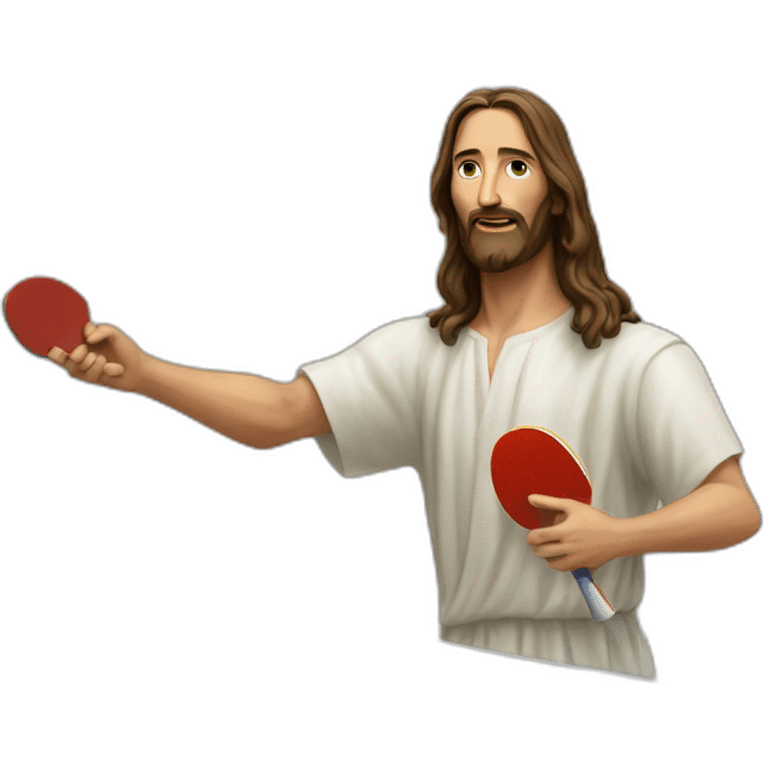 Table tennis jesus emoji