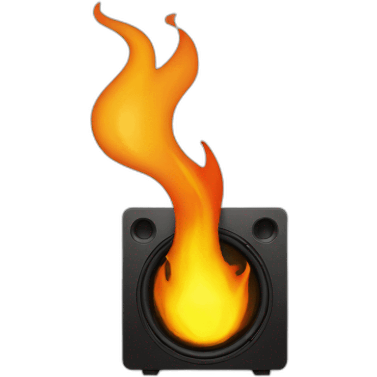  speaker ON FIRE emoji