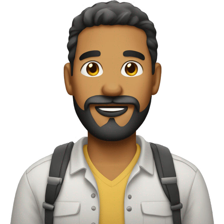 morenito guy emoji with a beard emoji