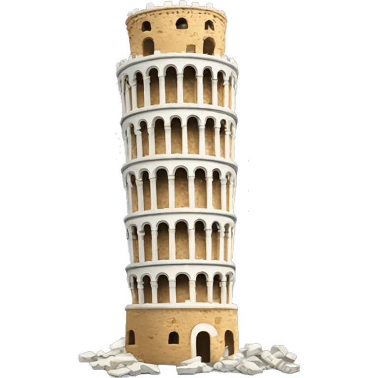 Broken Pisa tower  emoji