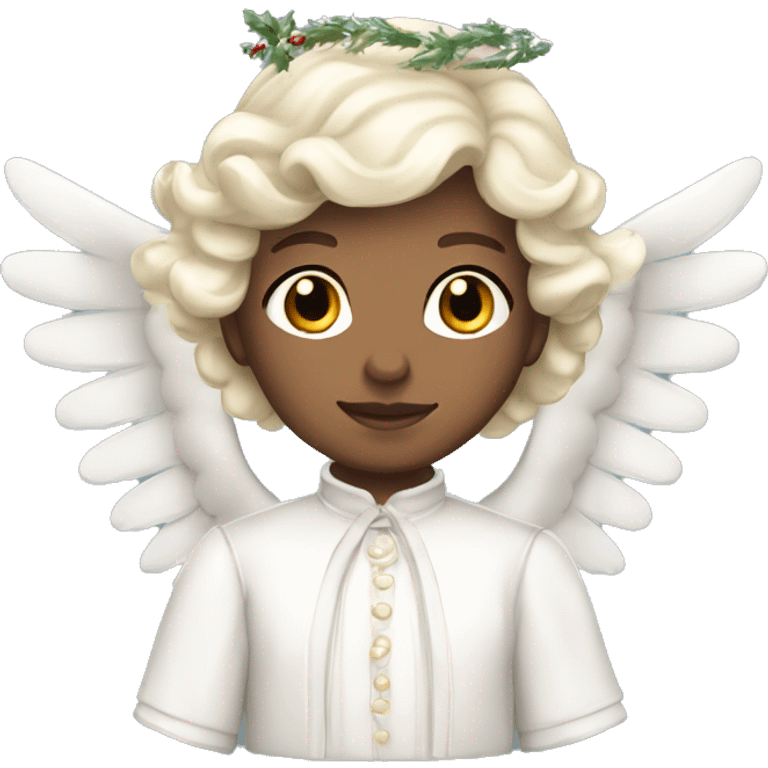 white Victorian Christmas Angel emoji