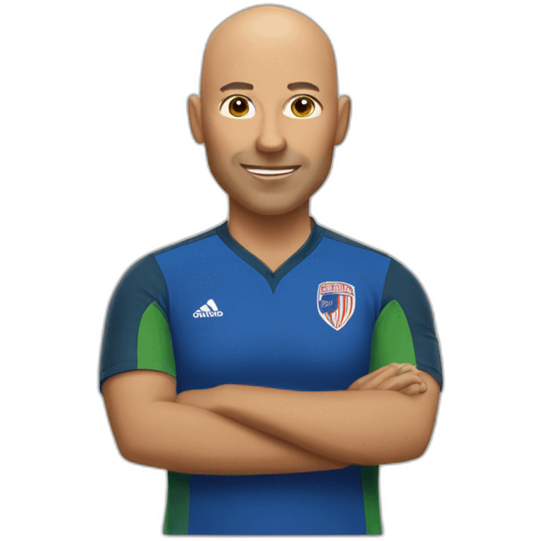 bald coach of women soccer team emoji