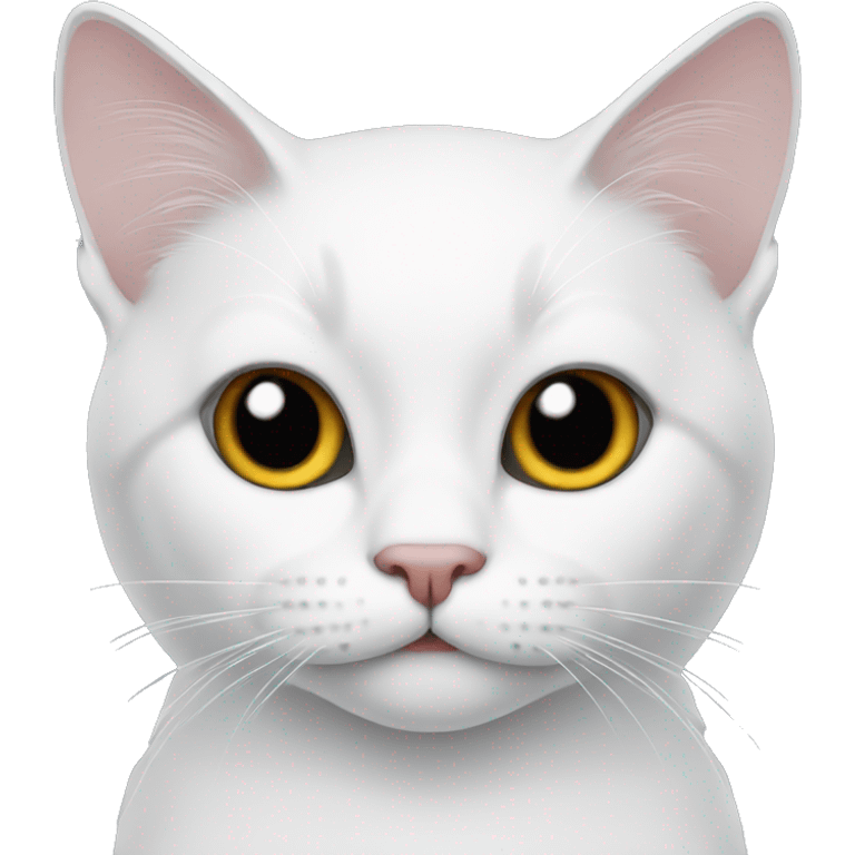 Cat white  emoji